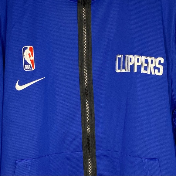 LA Clippers NBA Nike Showtime Therma Flex Full-Zip Hoodie CN4032-495 Blue Sz 3XL - Picture 2 of 9